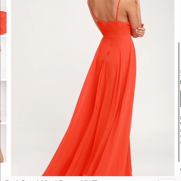 Lulus Red Coral Maxi Dress - Picture 2 of 11